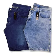 Kit 2 Bermudas Jeans Masculina Plus Size Extra Grande