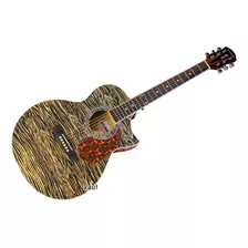 Guitarra Electroacustica Norte Atigrada Con Ecualizador