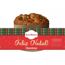 100 Cintas Personalizada Para Panetone Chocotone 500g