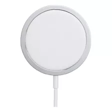 Cargador Soul Magnetico Iman P/ Magsafe Inalambrico Qi Usb C Color Blanco