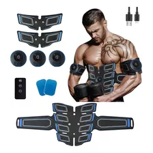 Kit Estimulador Muscular Abdominal Choque Ems Recarregável