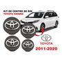 4 Centros Tapas Rin Para Toyota 62 Mm Camry Prius Sienna