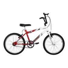 Bicicleta Ultra Bikes Bike Aro 20 Bicolor Freios V-brakes Cor Vermelho/branco