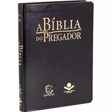 A Bíblia Do Pregador - Capa Em Couro Sintético, Preto Nobre: Almeida Revista E Corrigida (arc), De Sociedade Bíblica Do Brasil. Editora Sociedade Bíblica Do Brasil Em Português, 2021