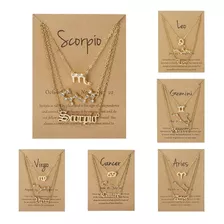 3 Cadenas Del Horoscopo Dije De Singno Zodiacal Dorado