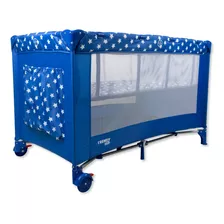 Cuna Corral Para Bebé Trendy Kids K800 Mini Plegable Color Azul