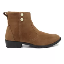 Bota Botinha Cano Curto Camurça Feminina Macia Super Oferta