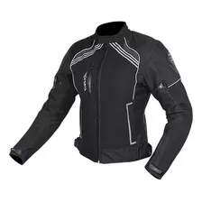 Chaqueta Moto Mujer Atrox Nf-2420 Negra