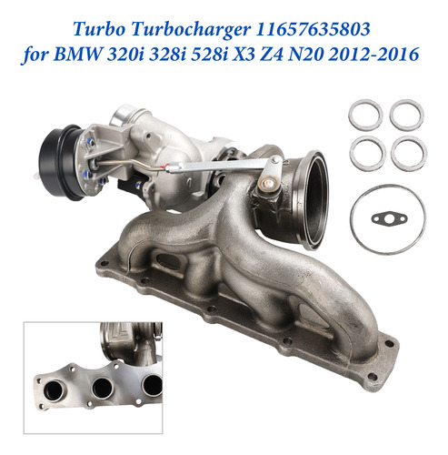 Turbocompresor 11657635803 Para Bmw 320i 328i 528i 12-16 Foto 8