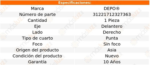 Cuarto Punta Derecho S/foco Oldsmobile Cutlass 87/96 Depo Foto 4