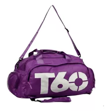 Bolsa Mochila Roxa Violeta T60 Academia Bagagem Viagem