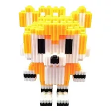 Mini Bloques Tails Sonic Amarillo 3d 