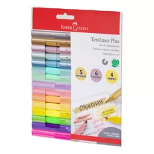 Set 15 Resaltadores Marcatextos Textliner Plus Faber Castell