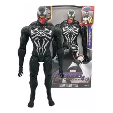 Muñeco Venom Spiderman Avengers Con Luz Y Sonido Grande 30cm