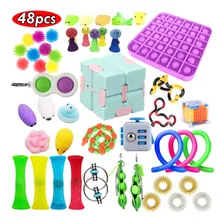 48 Peças Fidget Toys Anti Stress Toy Set Para Crianças Adult