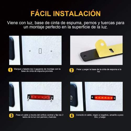 30 Luces De Posicin Laterales Led Para Camin De Remolque A Foto 8