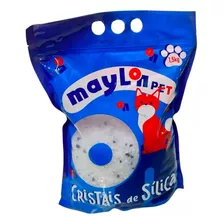 02 Areia Sanitária Cristais Sílica Gel 1,5kg Maylon Pet Gato