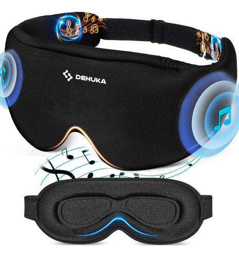 Antifaz Máscara Para Dormir Cubre Ojos Con Auriculares Inalámbricos Bluetooth 100% Anti Luz