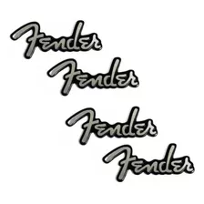 4 Emblema Adesivo Fender Falante Caixa Som Audi Bmw Mercedes