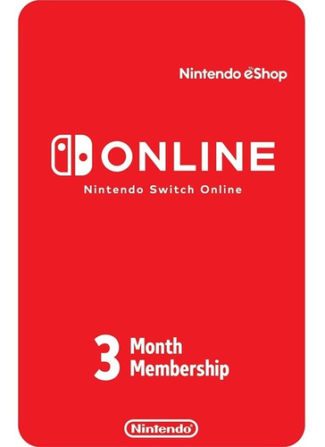 Nintendo Switch Online Membresia 3 Meses [ Código Digital ]