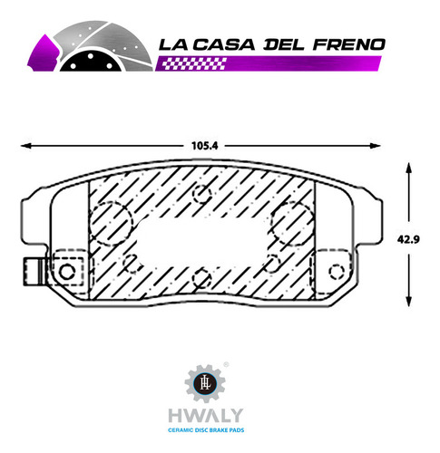 Pastilla De Freno Trasera Mazda Rx-8 1.3 2008-2012 Foto 3