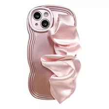 Funda De Teléfono Con Forma De Bufanda Rosa Para iPhone 14 1