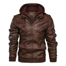 Chaqueta De Piel Sintética A5+ Para Hombre, Abrigo De Moto,