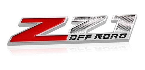 Emblema Z71 Off Road Rojo Chevrolet Pick Up Silverado Foto 3