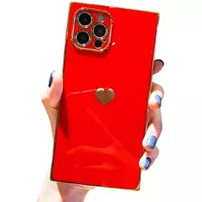 Funda Tzomsze Para iPhone 13 Pro Max-electroplate Red
