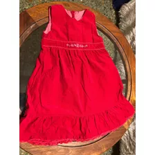 Vestido Nena Mimo Babies Talle 4 Corderoy Bordado