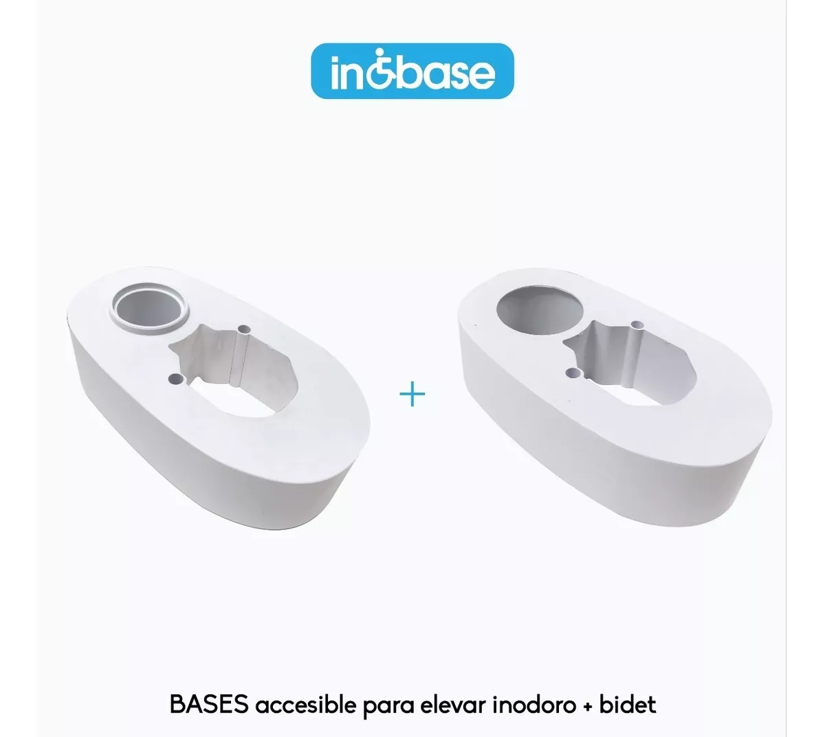 Combo Inobase Inodoro + Bidet Baño Discapacitados Envio Full