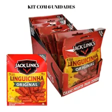 Kit 6 Linguicinha Jack Links Meat Snacks Sabor Original