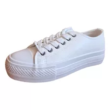 Zapatilla Blanca Ecocuero 