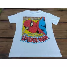 Remera Corta Zara Kids Niño Talle 10 Hombre Araña/ Spiderman