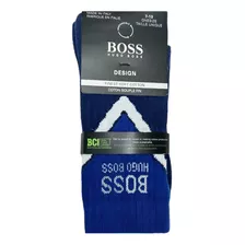 Calcetas Deportivas Hugo Boss Chevron Blue Hombre Originales