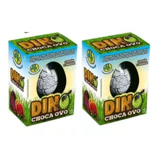 Kit 2 Ovos Dinossauro Coloca Na Agua Nasce Dino Dm Toys C75