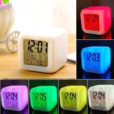 Reloj Despertador Colores 8 Melodías Mide La Temperatura