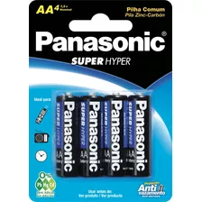 Pilha Comum Panasonic Aa (8 Pilhas)