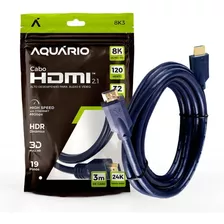 Cabo Hdmi Para Video Game Pc Tv 8k 3 Metros Ultra Hd 2.1