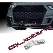 Emblema Quattro Grade Audi A3 S3 Rs3 A4 A5 Rs5 Q3 Q5 Vermelh