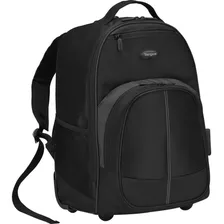 Mochila De Poliester Con Ruedas 16'' Targus Tsb750us Color Negro Diseño De La Tela Liso