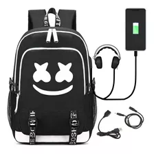 Mochila Para Estudantes Dj Marshmello Usb A