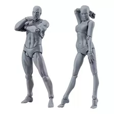 2 Bonecos De Manequim Para Desenho Feminino Masculino Figma