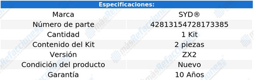 Goma Caja Direccion Ford Escort Tempo Topaz 1987-1994 Foto 2