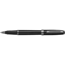 Pluma Rollerball Prelude De Color Negro Brillante Detal...