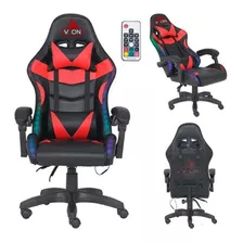 Silla Gamer Rgb Luz Oferta Marca Vonchairs Reclinable 