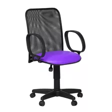 Cadeira Tela Executiva C/ Braços Corsa Corano Roxo-violeta