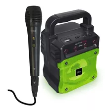 Parlante Karaoke Microlab My Lil' First Sing Fm Bt Usb Verde