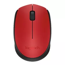 Mouse Logitech M170 Inalámbrico Rojo