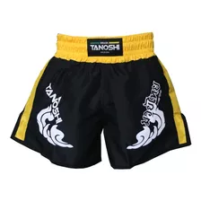 Shorts Muaythai Amarelo Trng Estampado Tanoshi